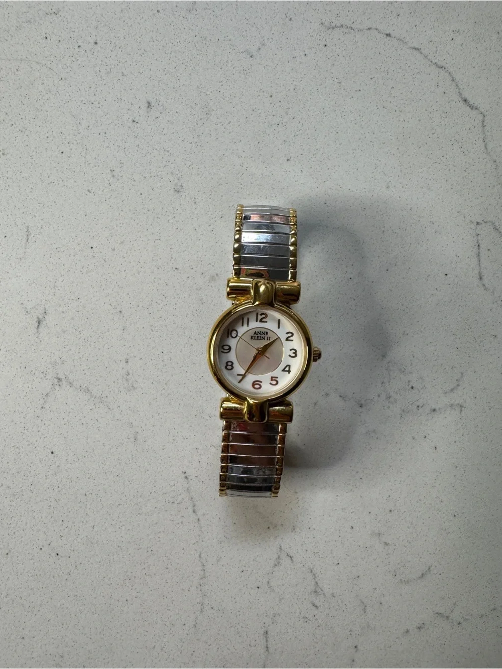 Anne Klein II Vintage‎ Two-Tone Gold and Silver Women's Round Watch